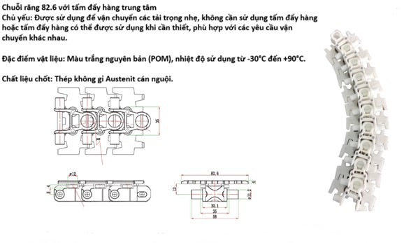 Xích răng cưa 82.6