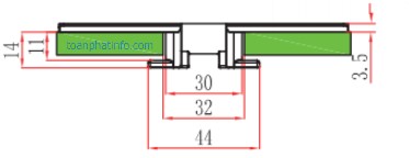 Xích tải cong dòng 810TAB-K450