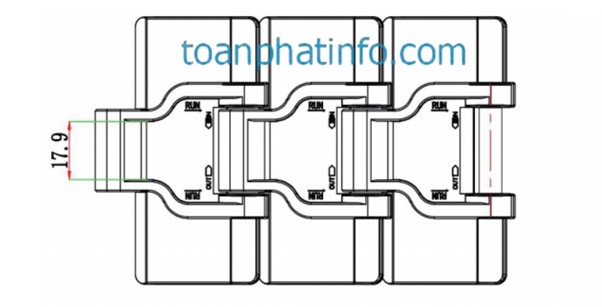 Xích tải thẳng đơn khớp dòng 820