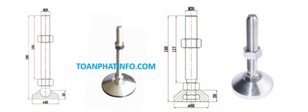 Chân điều chỉnh (825, 826, 829, 830, 831, 825A, 825B, 825C, 829A, 829B, 829C)