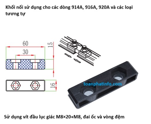 Khối nối/cố định lan can (846, 851)