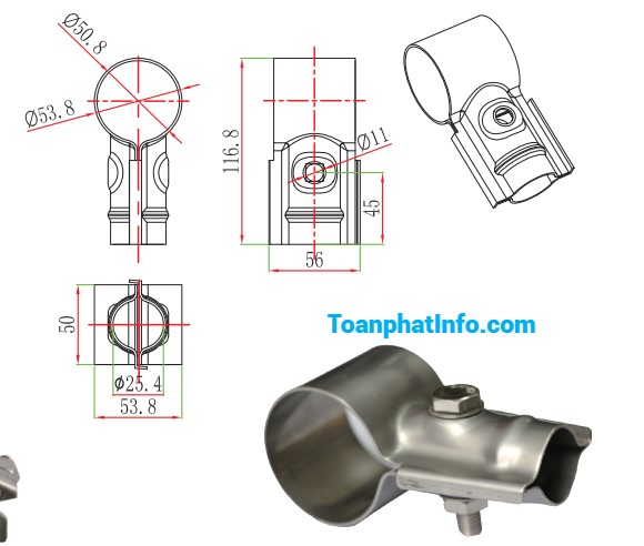 Phụ kiện thép không gỉ (giá đỡ, khớp nối) (896, 897, 892, 893, 894, 895, 872, 873, 874, 875, 806B, 807B, 808E, 877-A/B)