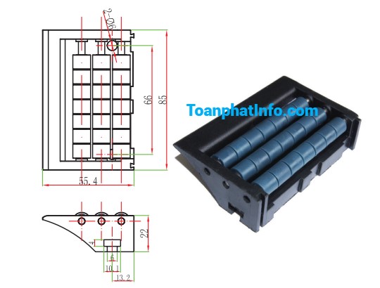 Tấm chuyển tiếp bi (852A, 852B, 852C)