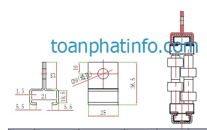 Thanh chắn bi thẳng phân luồng (907, 908, 909)