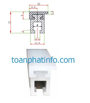Thanh chắn nhôm nhỏ (921, 922, 923, 924, 933, 934, 935)