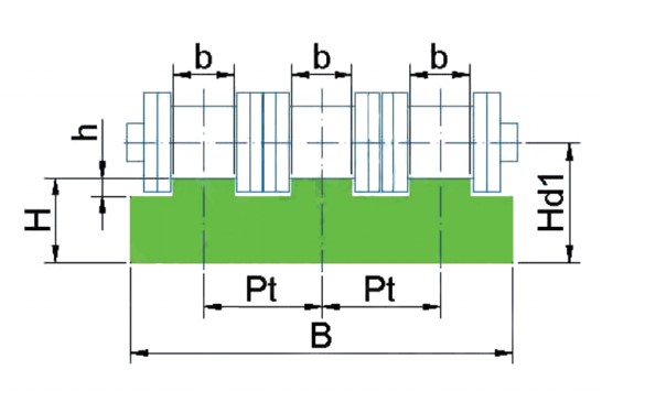 Thanh dẫn hướng xích bi ba hàng LLQ