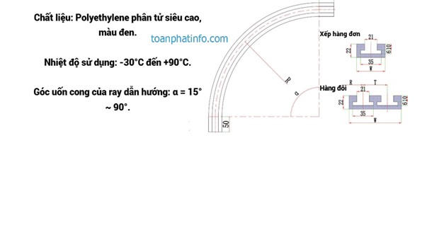 Thanh dẫn hướng cong dòng 1843TAB