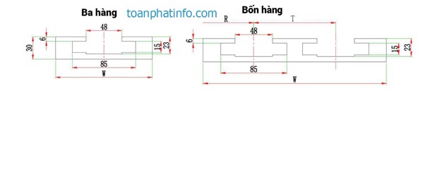 Thanh dẫn hướng cong xích răng