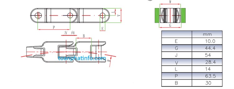 Xích xương sống 2600 có bề mặt phẳng