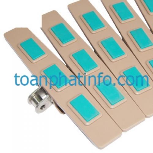 Xích tải cong kiểu khóa có cao su