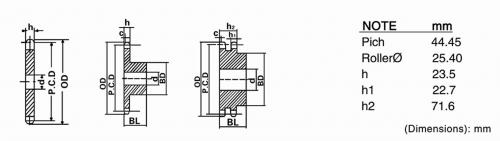 Nhông Xích Tải Chuẩn 140